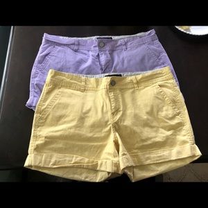 Pastel yellow and purple Aero Shorts